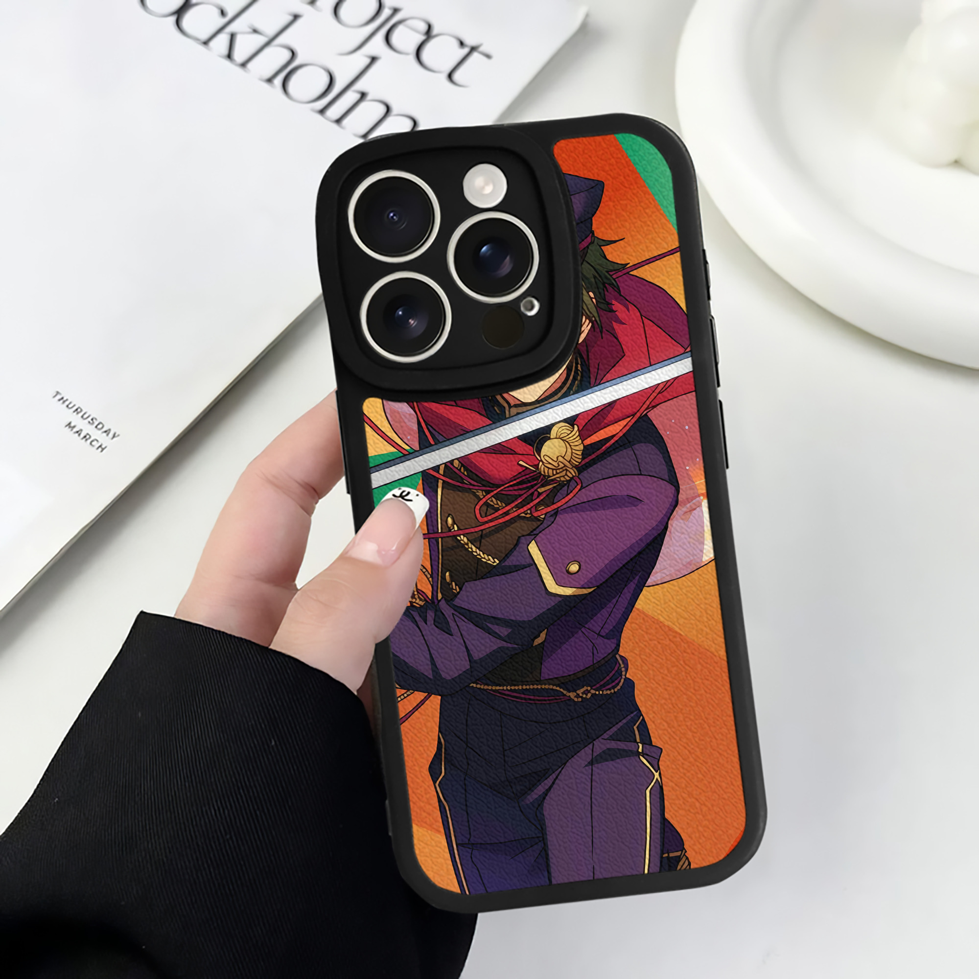 （画像用） あんさんぶるスターズ! Ensemble Stars 【iPhone 16シリーズ対応】シリコンスマホケース（レザー調） 材質：シリコン